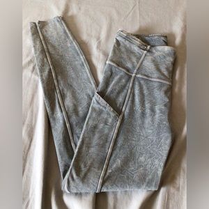 Lululemon Women's Fast Free 7/8 High Rise 25" Ice Wash Asphalt Gray  Size 4